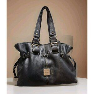Dooney & Bourke Black Pebble Grain Leather Chiara Handbag